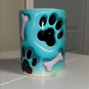 Paw Print and Bone Design Mug